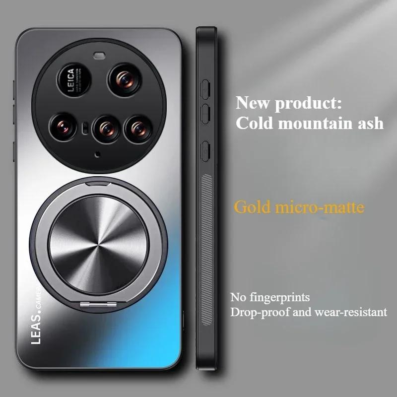 Для Xiaomi 15 Ultra AG Матовый Магнитный Чехол-Подставка для Телефона Для Xiaomi 15 Pro 14T 14 Ultra Ударопрочная Жесткая Задняя Крышка Бампер