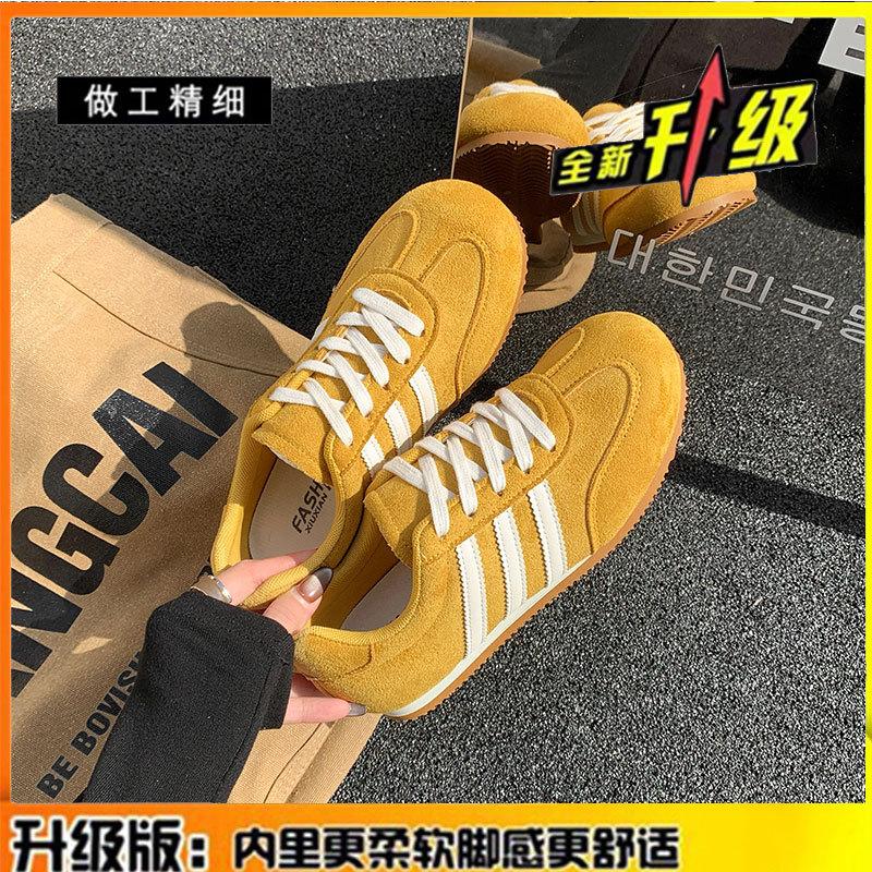 Кожаные немецкие кроссовки женские 2025 новые весенне-летние туфли на плоской подошве Forrest Gump женская обувь универсальная спортивная и для отдыха