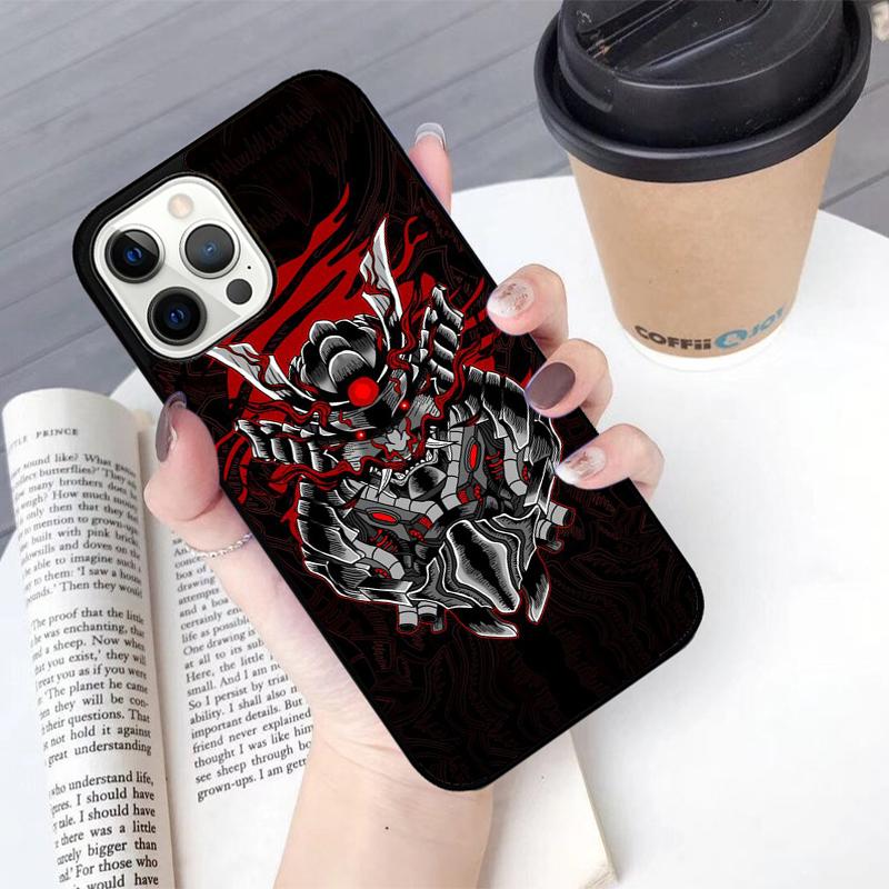 Samurai Oni Mask Mobile Phone Cases Cover For iPhone 17 Air 16 Plus Coque For iPhone 17 Air 16 15 14 12 13 11 Pro MAX XS