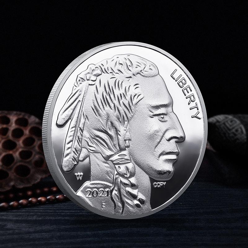 Indian 2019-2025 Multi-Year Commemorative Coins American Buffalo Gold-Plated Coins Commemorative Medal Coins
