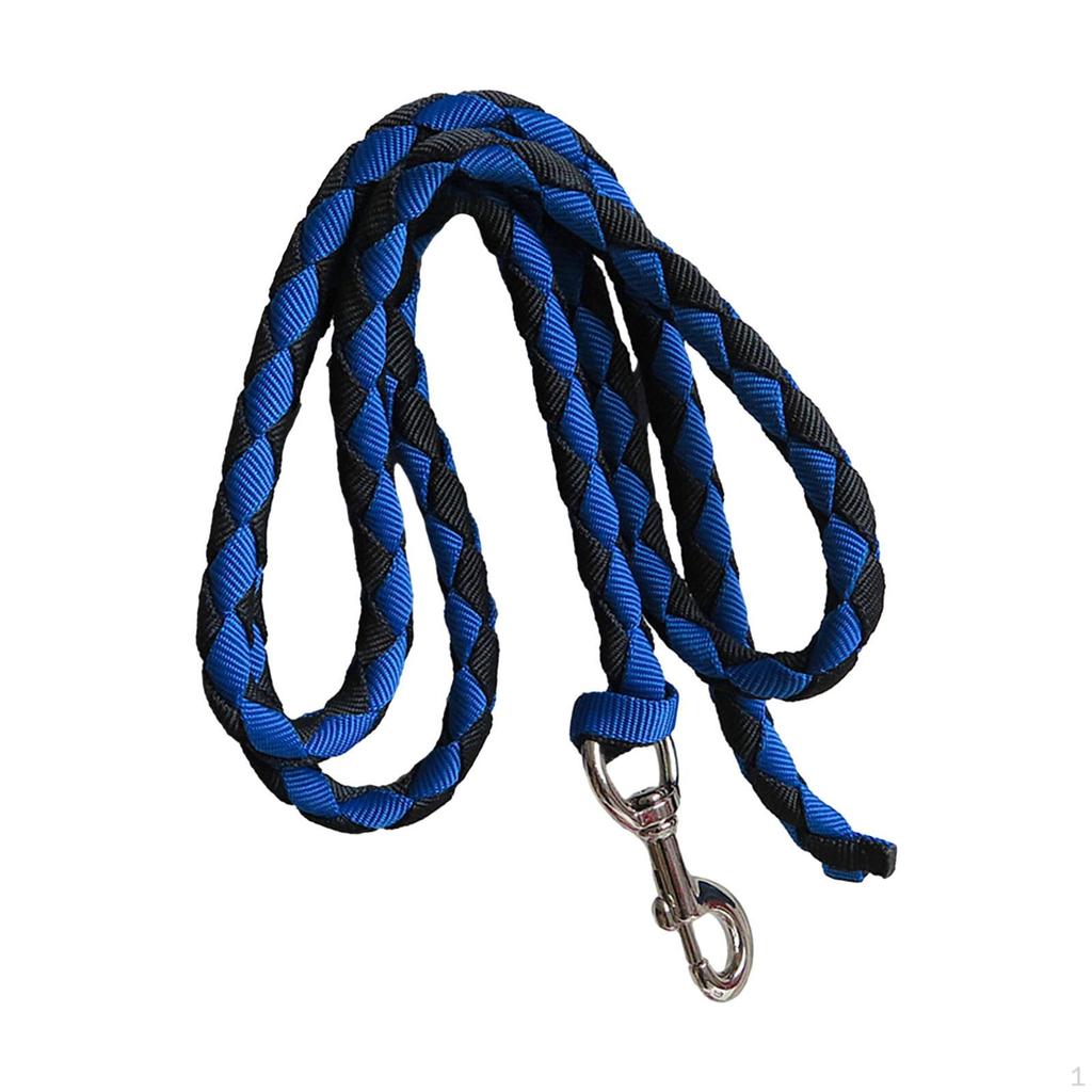 Horse Lead Rope Braided Attaches To Halter or Harness Leads Cord with Bolt Snap