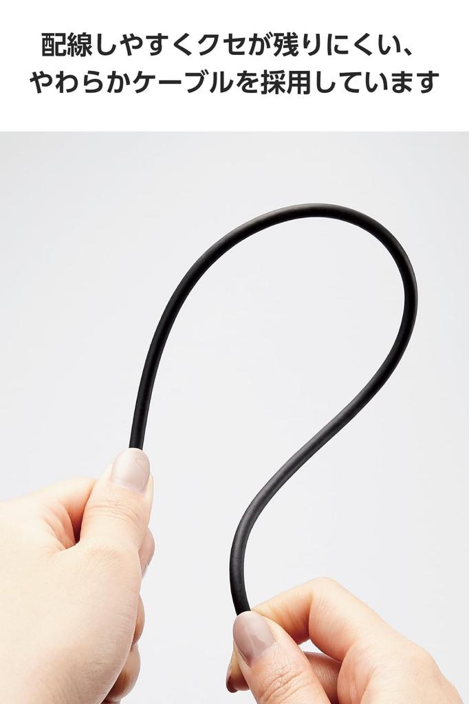 Elecom Кабель-преобразователь USB Type C в HDMI 2 м Мягкий 4K2K Совместимый с зеркалированием Черный (3840×2160/60 Гц) Несколько дисплеев [Совместимо с iPhone/Google]