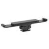 Dual Bracket Cold Shoe Mount Extension Bar for LED Video Light Microphone Live Streaming