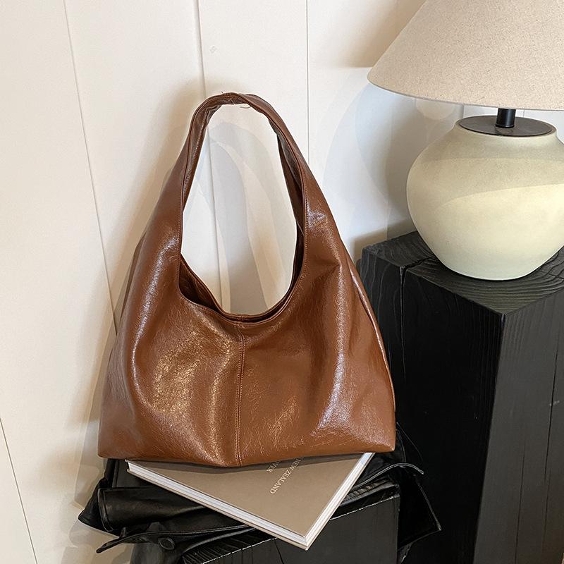 Retro Niche Underarm Bag Women'S New Trendy Korean Version Tote Bag Casual Versatile Large-Capacity Shoulder Bag
