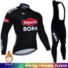 Winter Warm Mens Cycling Clothes Thermal Jersey UCI  Men's Biking Long Sleeve Clothing  Fleece Mountain Bikes Man Set Winter Suit