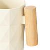 Simple Wooden Handle Bathroom Mouthwash Cup Nordic Style Reusable Toothbrush Holder Plastic Gift Toothpaste Storage Cup Toilet