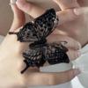 Punk Butterfly Ring Black Exaggerate Gothic Three-Dimensional Vintage Ring Gift ARI