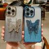 Чехол из углеродного волокна для iPhone 16 Pro с двойным магнитным кольцом-подставкой