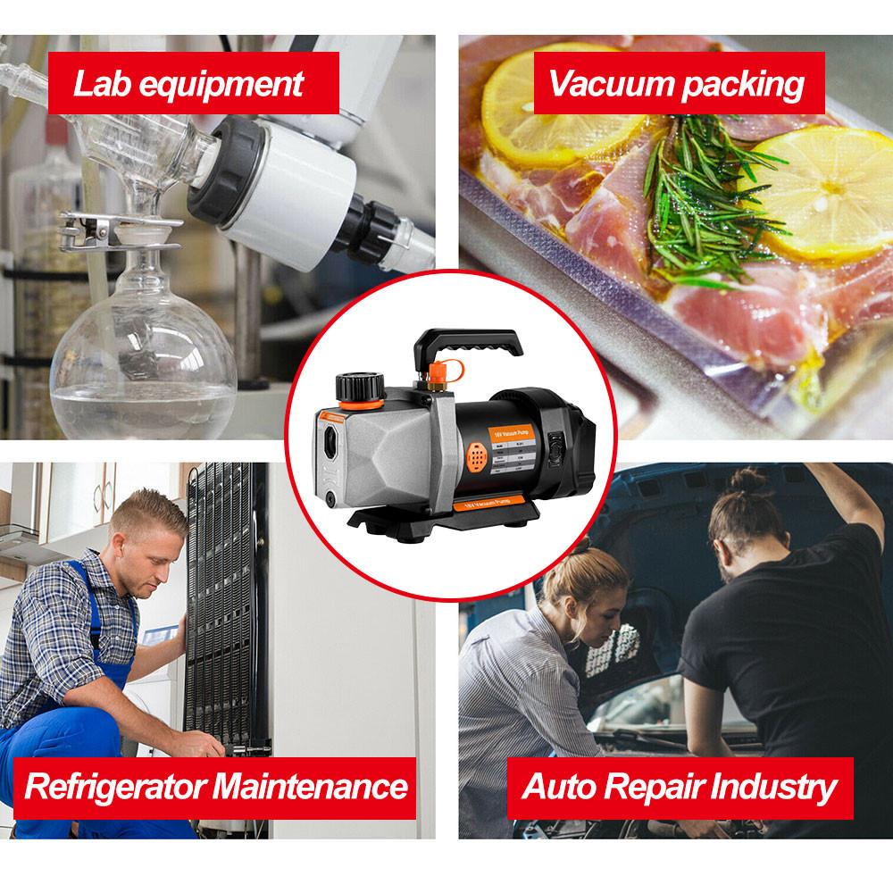 Беспроводной вакуумный насос для хладагента 7CFM 5PA 1/2 л.с. 1/4" вход для воздуха Для бытового кондиционирования воздуха Для аккумулятора