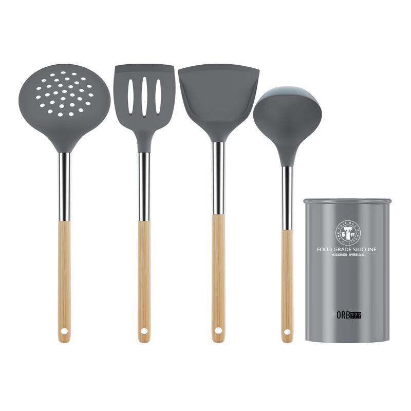 Ouraibo 5-Piece Silicone Kitchen Utensil Set