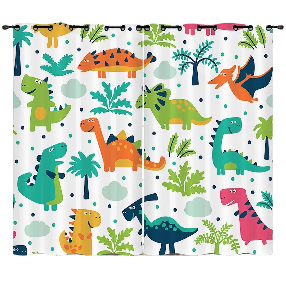 Curtain Wind 3D Digital Printing Blackout Curtain Punching
