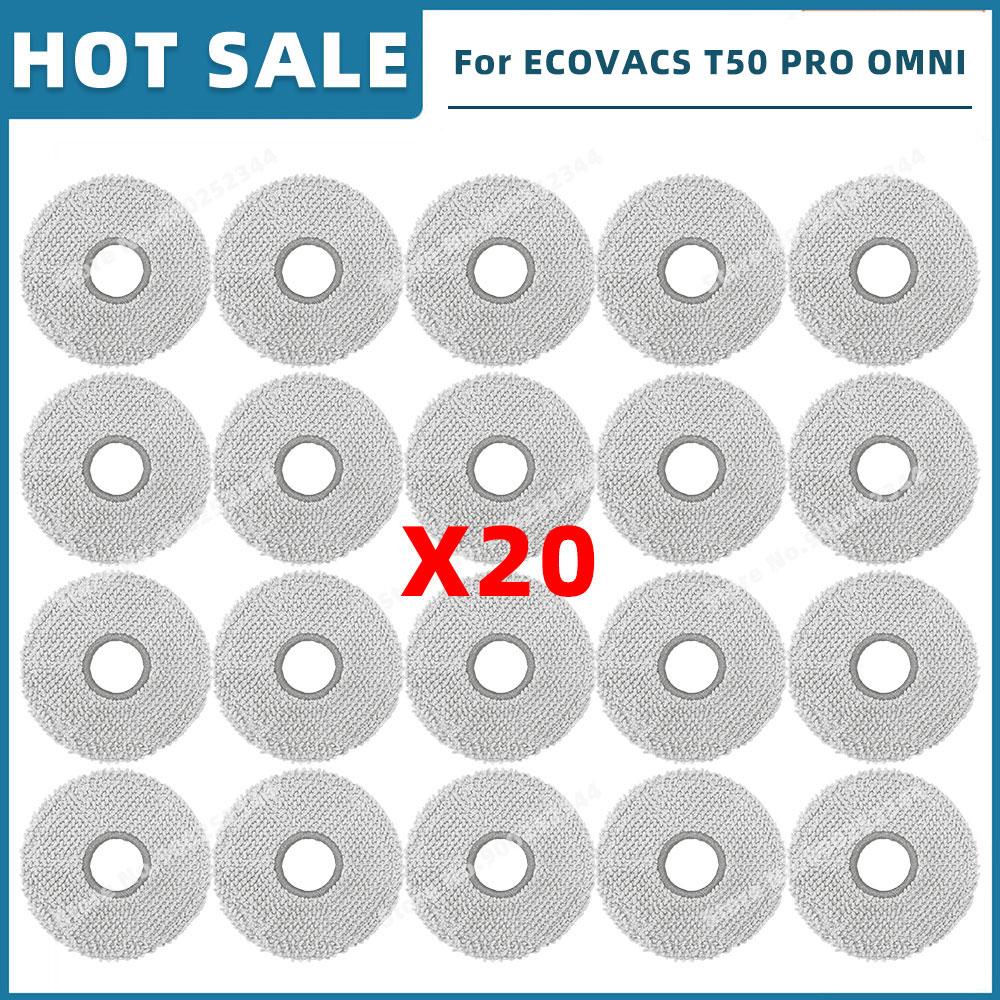 Совместимость для ( ECOVACS T50 OMNI / T50 PRO OMNI ) Запасные части Аксессуары Основная боковая щетка HEPA-фильтр Тряпка для мытья пола Мешок для пыли