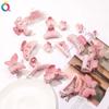 Матовый цвет Розовая заколка для волос Милый цветок Зажим-краб Корейский ins Зажим-краб для волос Женщины