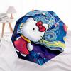 1pc Hello Kitty [Automatic Folding Umbrella] Durable Iron Frame & Rod, Portable Folding, All Seasons, Home Travel Outdoor, Makes a Great Holiday Gift