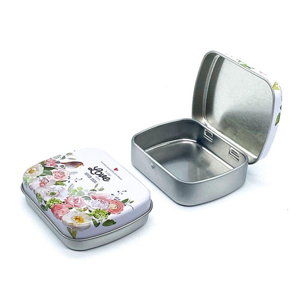 Мини Жестяная Коробка Металлическая Банка для Хранения Новая Жестяная Коробка на Петлях Конфеты