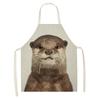 Женский кухонный фартук с принтом льва и лошади, детский льняной фартук-нагрудник для уборки дома, водонепроницаемые аксессуары для выпечки и выпечки