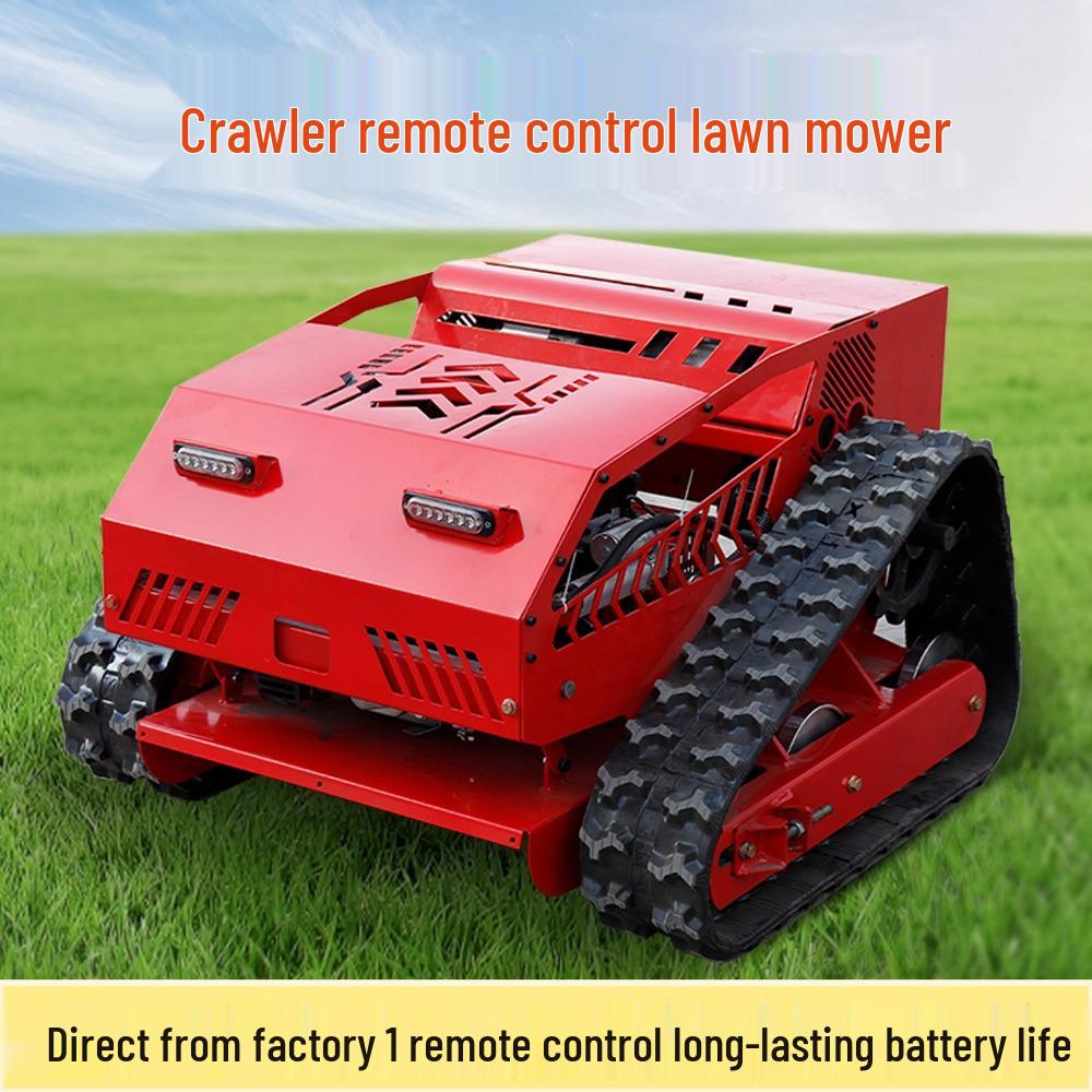 Remote Control Crawler Lawn Mower for Slope Weeding and Mountain Land Reclamation