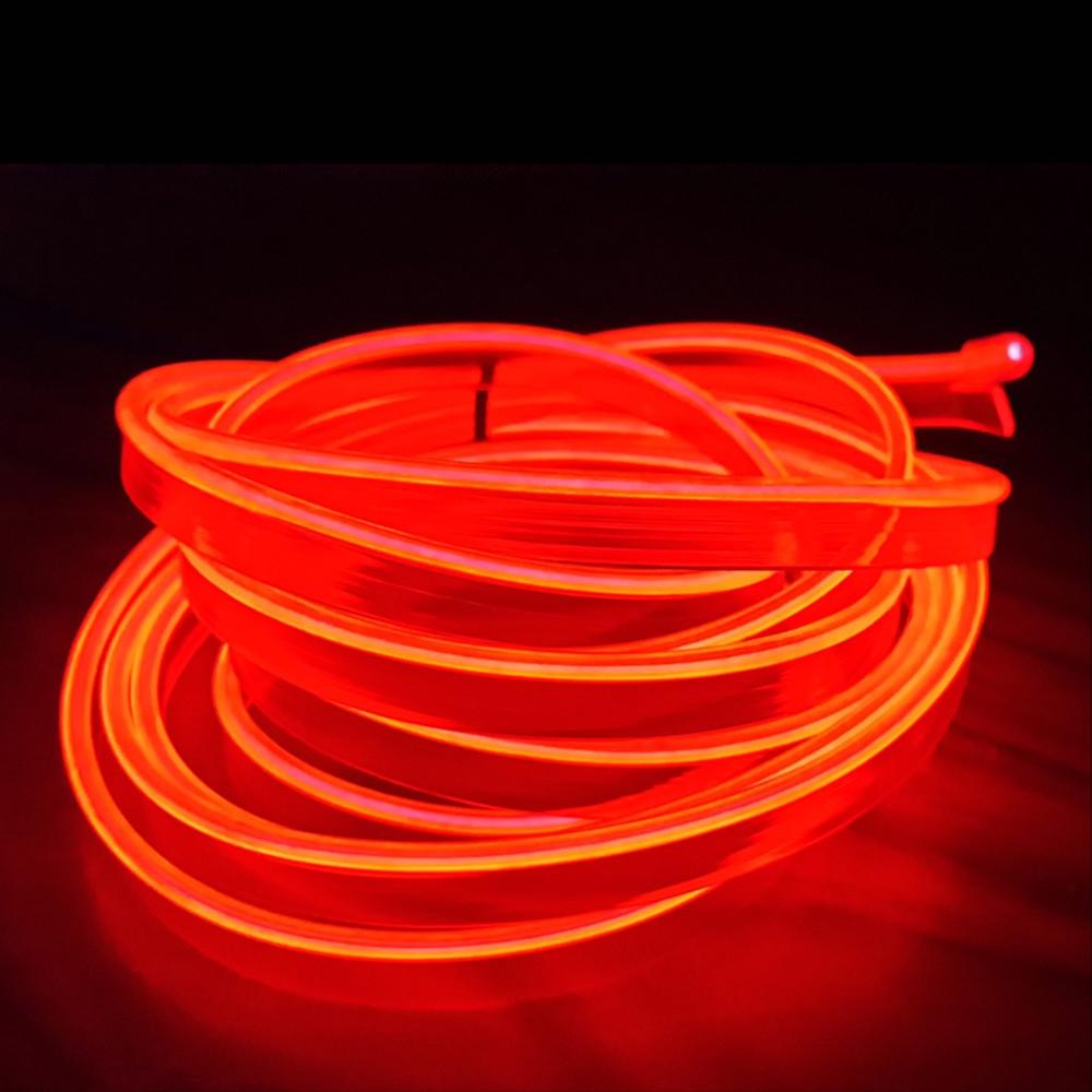 Автомобильный салон светодиодный декоративный светильник 5M EL проводка неоновая лента для авто DIY гибкий окружающий свет USB вечеринка атмосфера диод