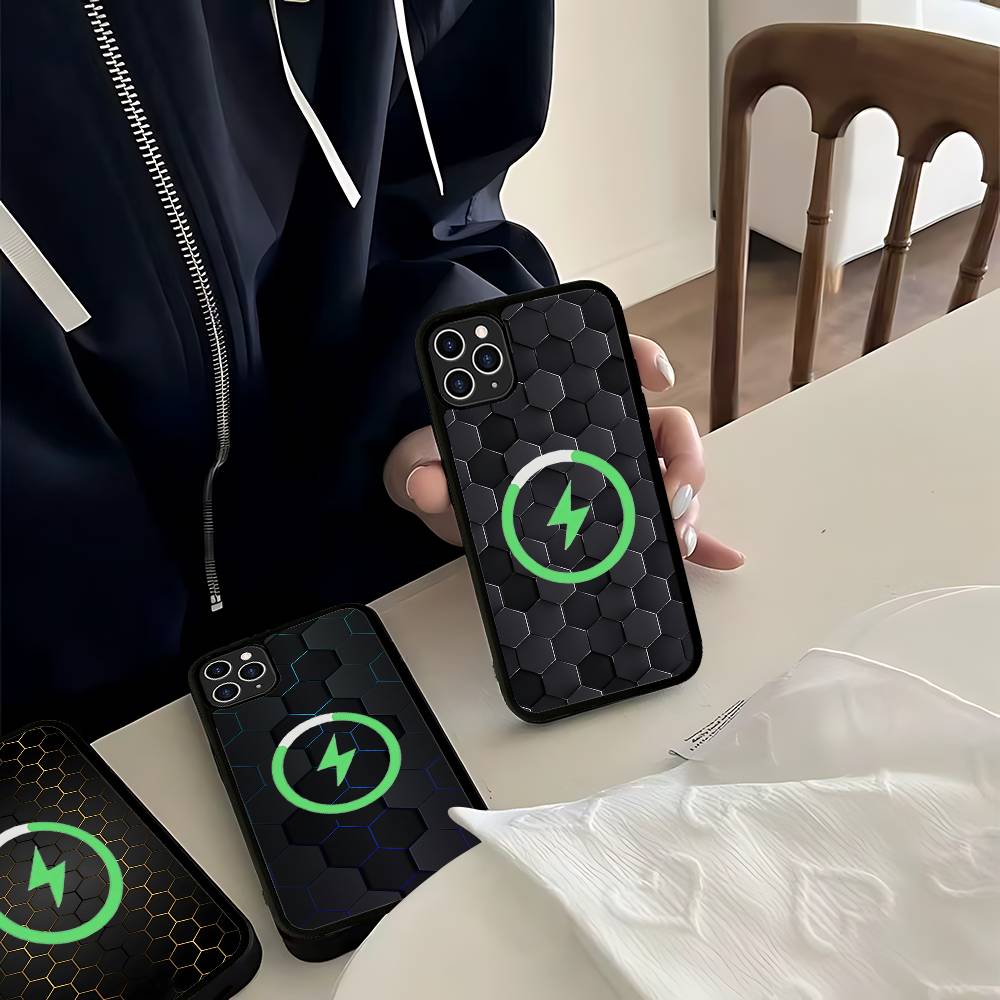 Модный дизайн соты Чехол для телефона Для IPhone 17 Air 16 15 14 13 12 11 Pro Max Plus Для Magsafe Беспроводная зарядка Чехол