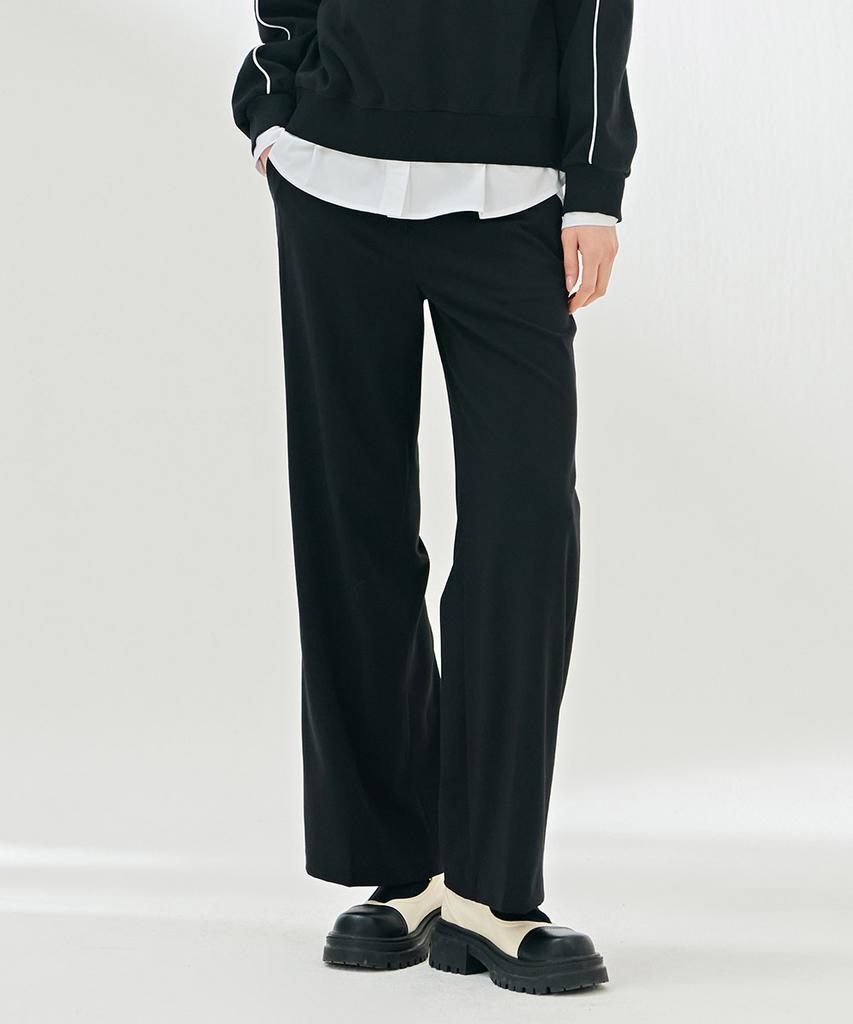 CHASECULT Women'S Elastic Waist Wide Slacks-Darg2262B03