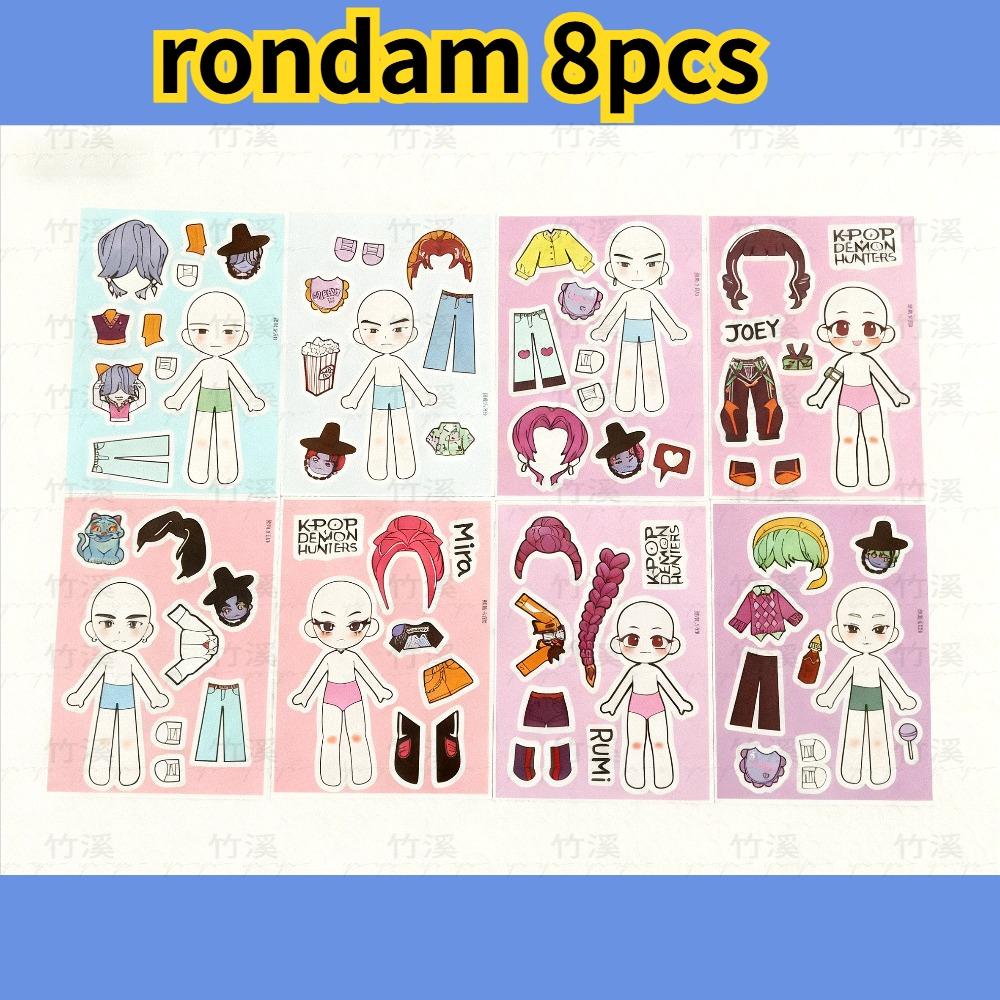 Набор тату-наклеек «Охотница на демонов Руми Кан» 20 штук KPOP Аниме Трендовые аксессуары | Звездный идол в том же стиле Водонепроницаемые Легко наклеиваются