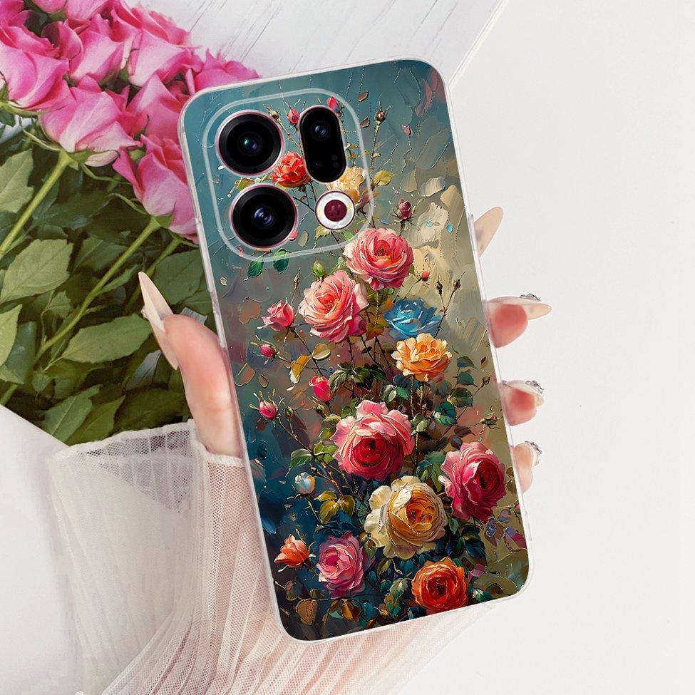 Clear For Oppo Find X9 Case Cover Cute Cat Fashion Butterfly Luxury Painted Soft Casing For Oppo CPH2797 PLJ110