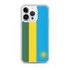 Coque iPhone - Multicolore - Drapeau Rwanda - Souple - TPU - Compatible iPhone 14 Pro Max