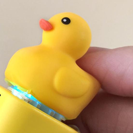 1/2/3Pcs Ducky Caps Keychain Fidget Toy Sounding Pendant Stress Reliever Duck Keyboard Fidget Toy Keychain