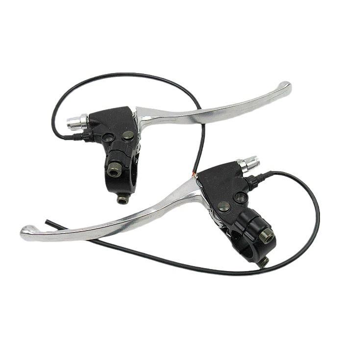 Черная алюминиевая ручка тормоза для электровелосипеда