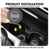 2pcs Car Drink Bottle Hoder Mat Sift-proof Protector Pad For Volvo S60 S80 S90 C30 XC40 XC60 XC70 XC90 V40 V60 V90 T6