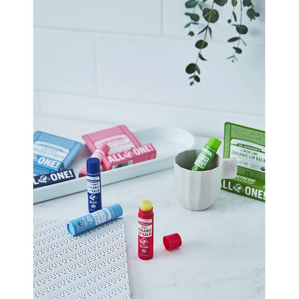 Органический бальзам для губ Dr. Bronner's Лимон-Лайм 4 г