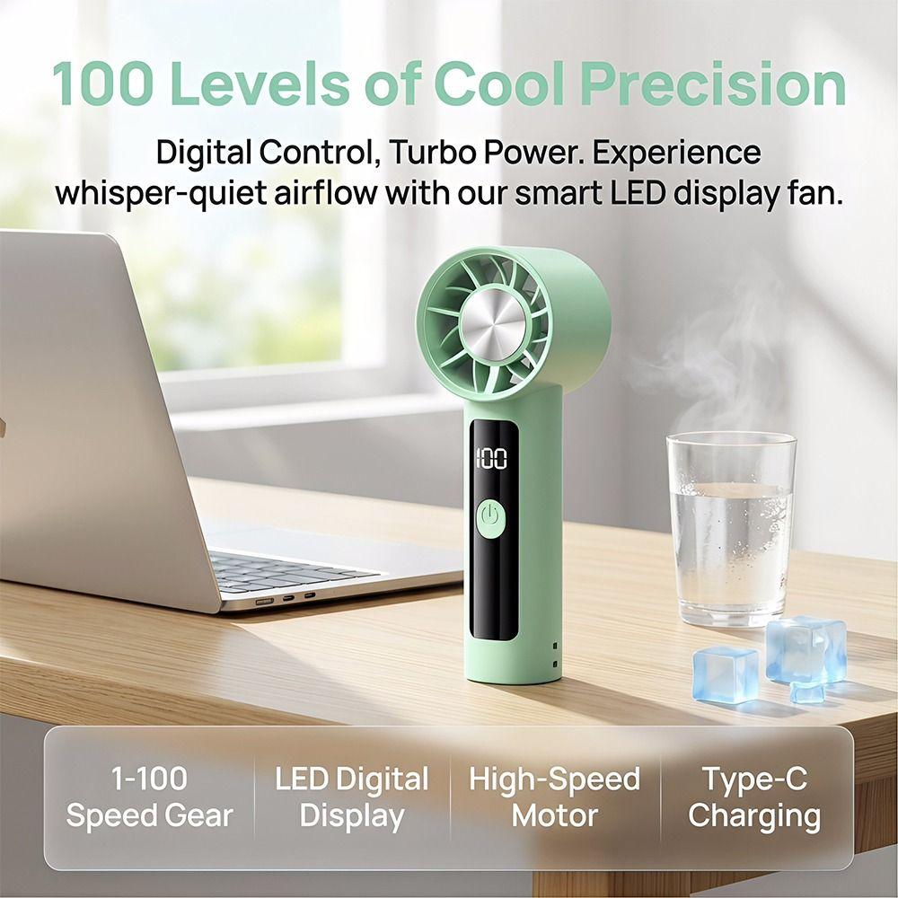 Powerful Airflow Mini Turbo Fan Super Strong Wind Personal Fan Cooling Fan High Speed Fan  Summer