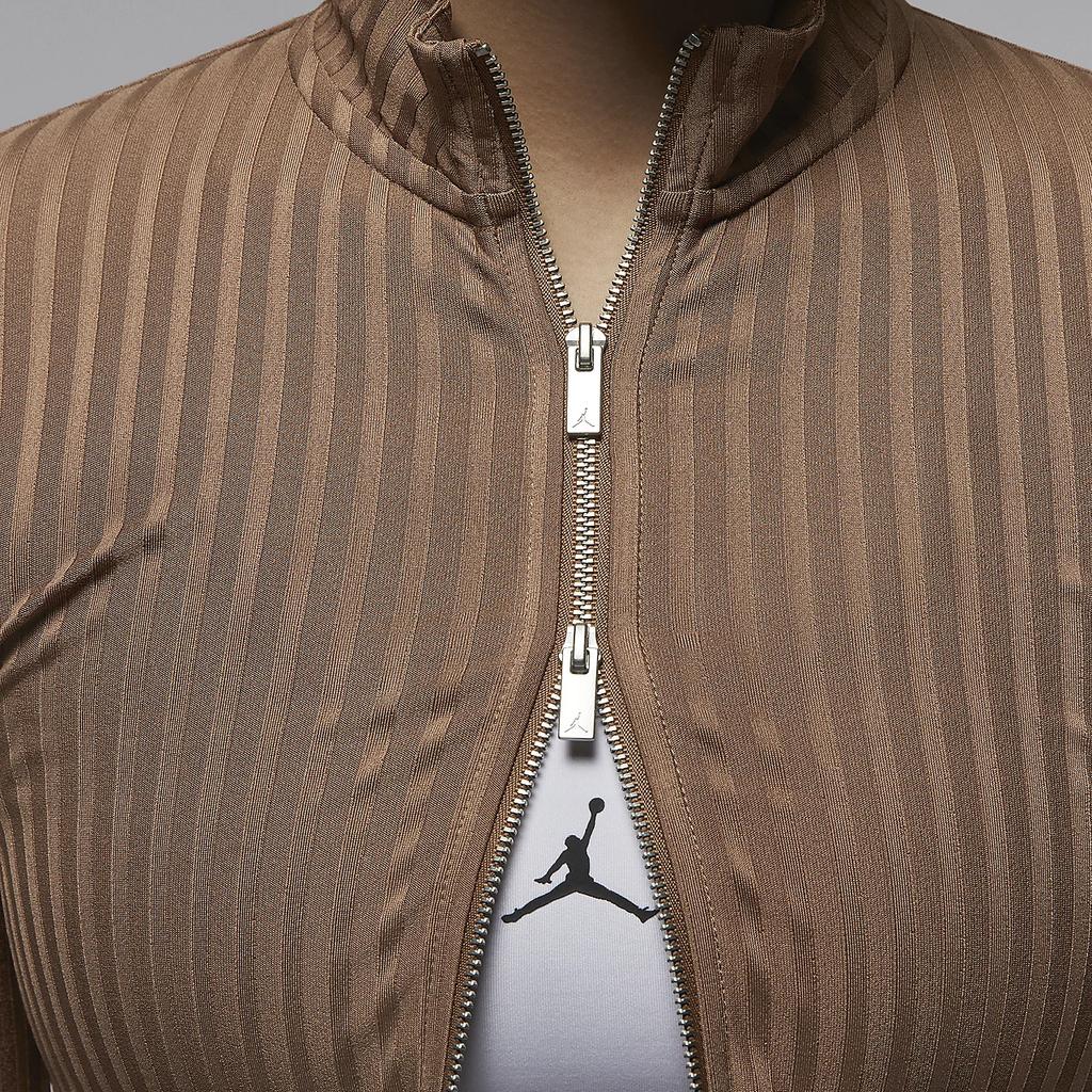 Nike Knitwear Women's Brown Stand Collar Moderate Other FV7186-223