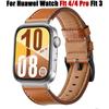 Ретро кожаный ремешок для Huawei Watch Fit 4 Pro без зазоров, сменный браслет для Huawei Watch Fit4 Fit3 Band Correa