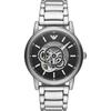 Мужские автоматические часы Luigi Black Metal Silver AR60021