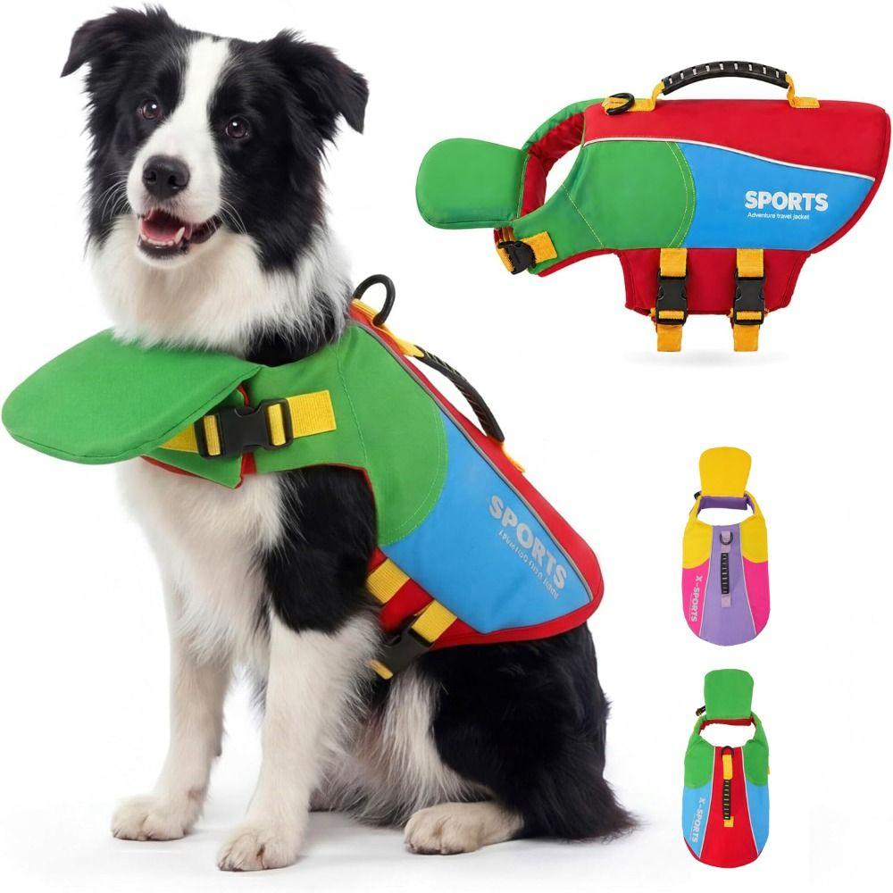 Waterproof Dog Swimming Vest Tear Resistant Pet Flotation Vest Dog Buoyancy Vest  Outdoor Water