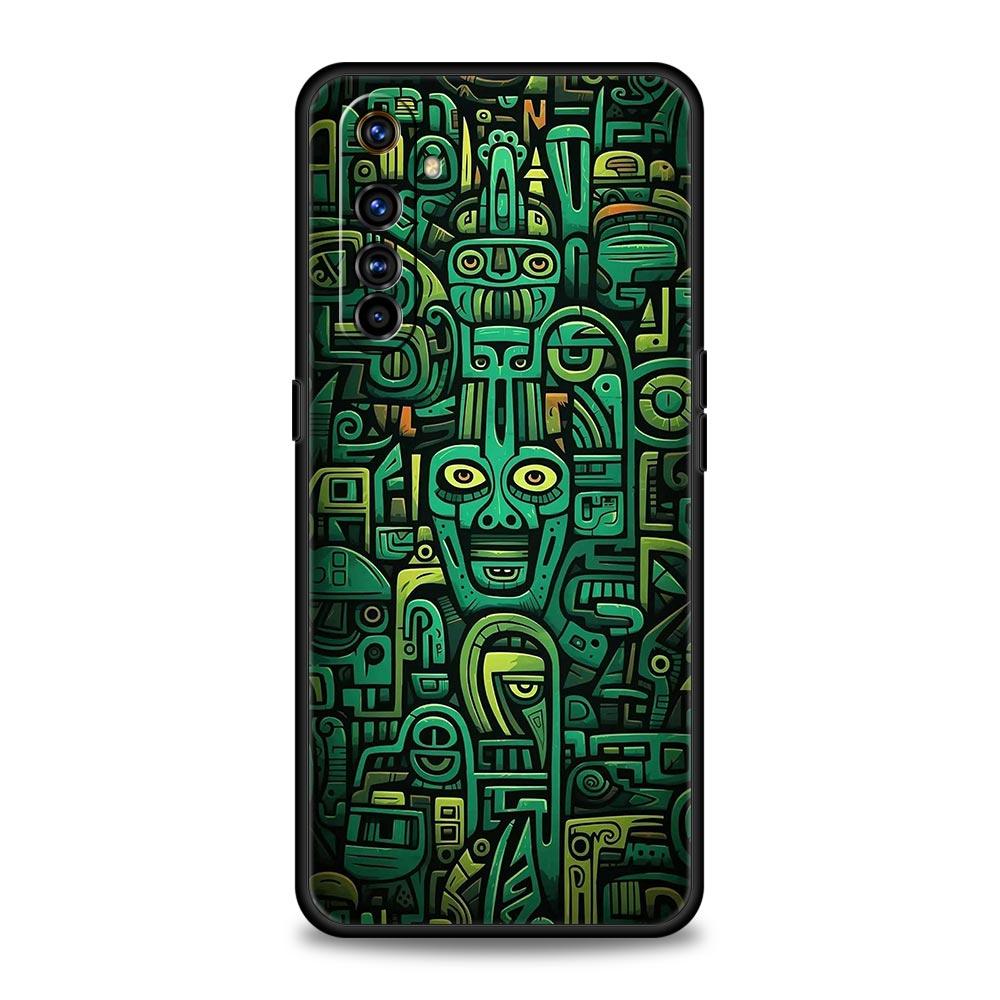 Винтажная живопись тотемами Мягкий ТПУ Для Realme 13 12 11 10 9 Pro Plus GT3 GT2 C21 C25 C35 C53 C55 C67 Pro 5G Чехол для телефона Обложка Capas