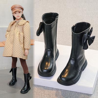 Осенняя и зимняя обувь хлопковые сапоги с бабочкой