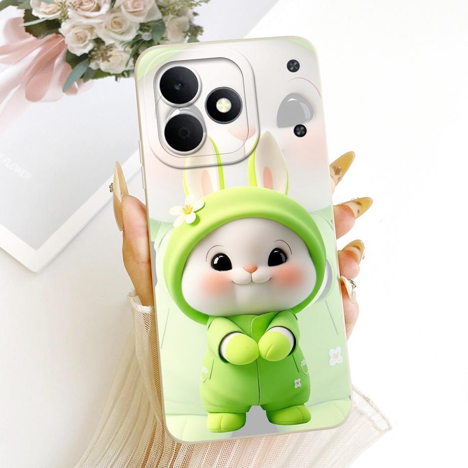 For Realme Note 80 RMX5388 Cute Cat Flower Cartoon Phone Case For Realme Note80 4G Soft Silicone Covers Bumpers