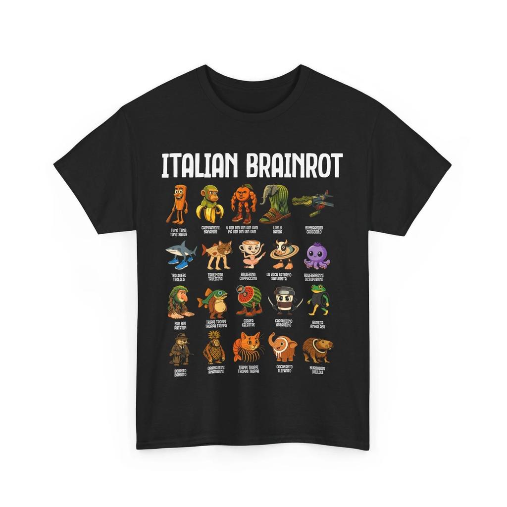 Italian-Brainrot Meme Shirt, Italian Memes Lovers Funny T-Shirt