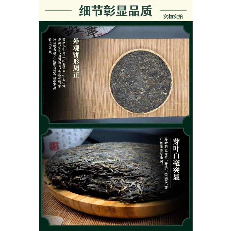 Лао Баньчжан Пуэр Сырой чай Столетие древнего дерева Чайный пирог 357г