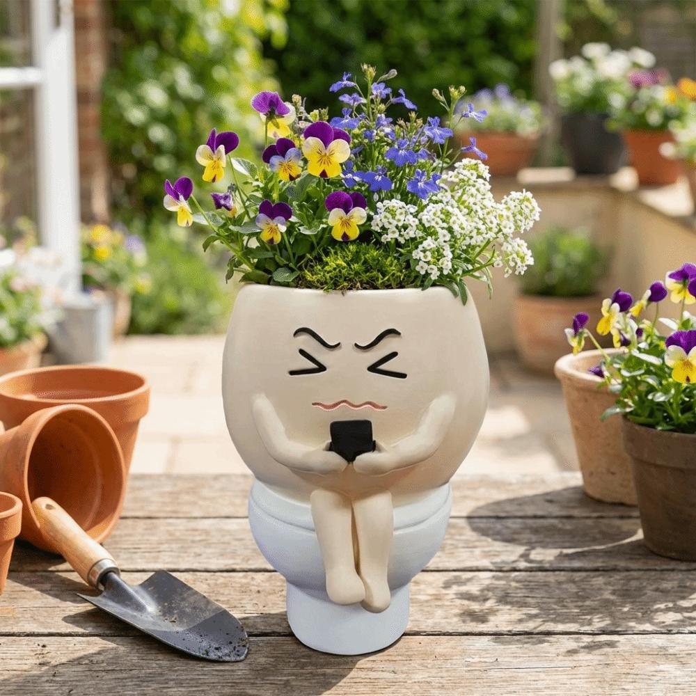 Cartoon Succulent Flowerpot Resin Plant Cultivation Pot Plant Growing Container  Succulent Planting