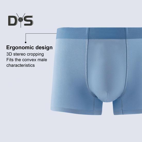 Мужские трусы-боксеры облегающего кроя, цветные шорты-трусы с эластичной резинкой на средней талии, плавные линии, U-образные трусики