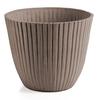 Taupe Gs15V25.Tp 25X20Cm Composite Flowerpot With Indentations