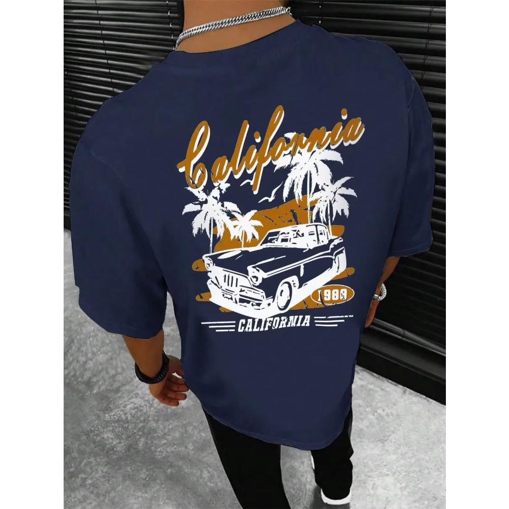 Футболка California Extreme Sports Racing Competitions для мужчин, модная одежда из хлопка, летние футболки, повседневные топы свободного покроя в стиле хип-хоп