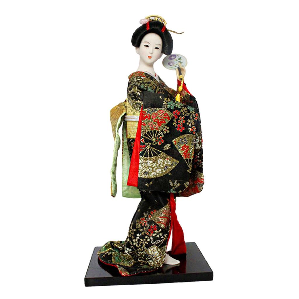 12inch Japanese Geisha Figurine Doll Tabletop Ornament Height 30cm Handcrafted Girl Statue Versatile