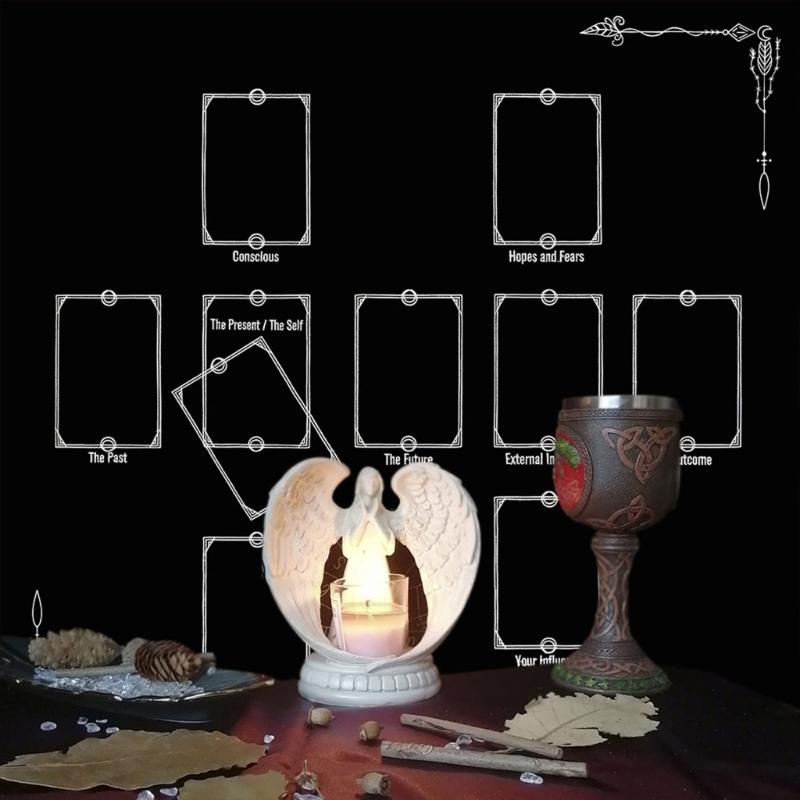 Скатерть для Таро, Руны, Гадания, Покрытие для стола, Астрология, Оракулы, Коврик для настольной игры