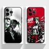 Чехол для iPhone 13 12 11 17 Pro Max 7 8 XR 15 16 14 Plus 17Air XS Max Черный Мягкий Чехол для Телефона One Piece Зоро Красивый