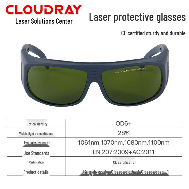 Защитные очки для волоконного лазера Cloudray 1064 нм