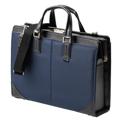 Сделано в Японии Сумка Даллеса Toyooka Sewing Toray Сверхпрочный нейлоновый тип Широкий ПК Хранение Темно-синий [Sanwa Direct] 13.3 200-BAG164NV